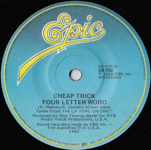 Cheap Trick : If You Want My Love (7", Single)