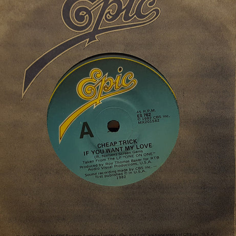 Cheap Trick : If You Want My Love (7", Single)