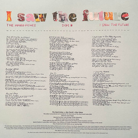 The Hard Aches : I Saw The Future (LP, Album, Tra)