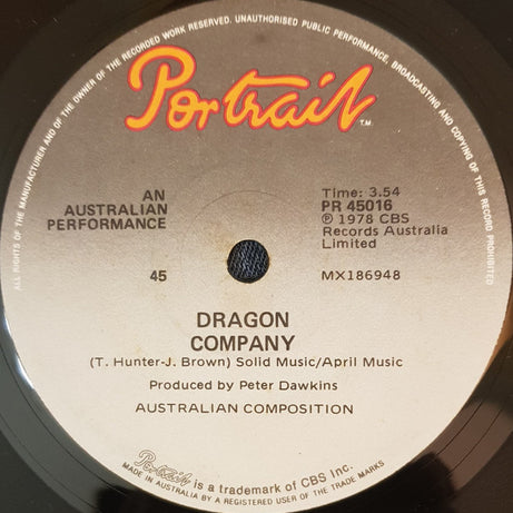 Dragon (5) : Are You Old Enough (7", Single)