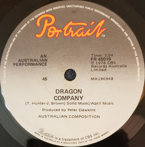 Dragon (5) : Are You Old Enough (7", Single)