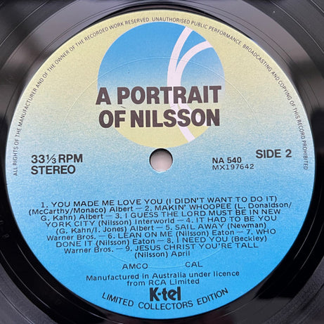 Harry Nilsson : Portrait Of Nilsson-18 Of His Greatest Hits (LP, Comp, Ltd)
