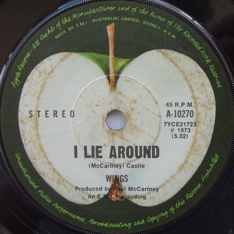Wings (2) : Live And Let Die / I Lie Around (7", Single)