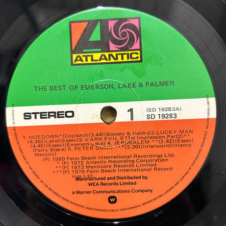 Emerson, Lake & Palmer : The Best Of Emerson Lake & Palmer (LP, Comp)