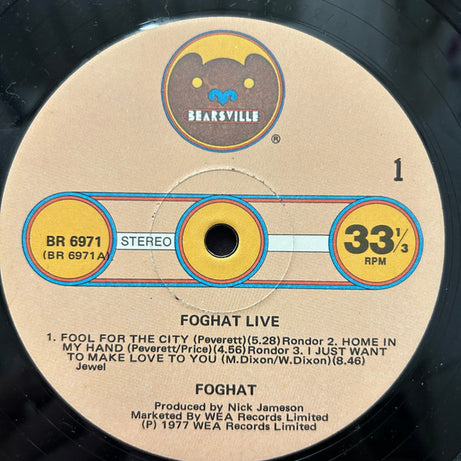 Foghat : Live (LP, Album)