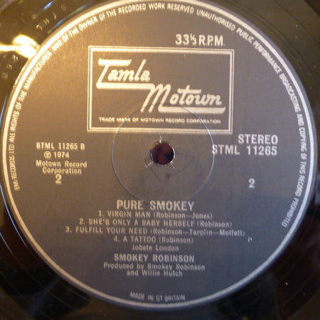 Smokey Robinson : Pure Smokey (LP, Album)