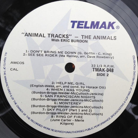 The Animals : Animal Tracks (LP, Comp)