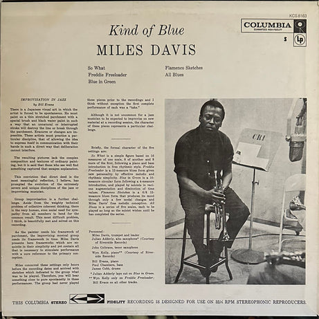 Miles Davis : Kind Of Blue (LP, Album, RE, San)