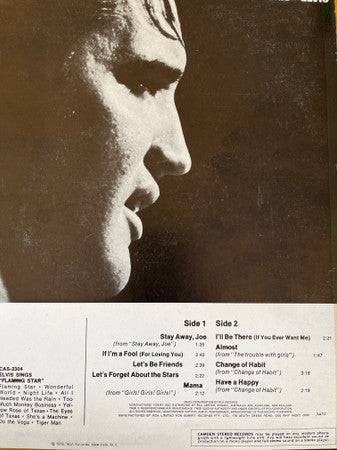 Elvis Presley : Let's Be Friends (LP, Album, RE, Bla)