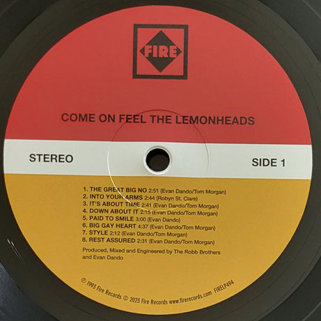 The Lemonheads : Come On Feel The Lemonheads (LP, Album, RE + LP, Comp + 30t)