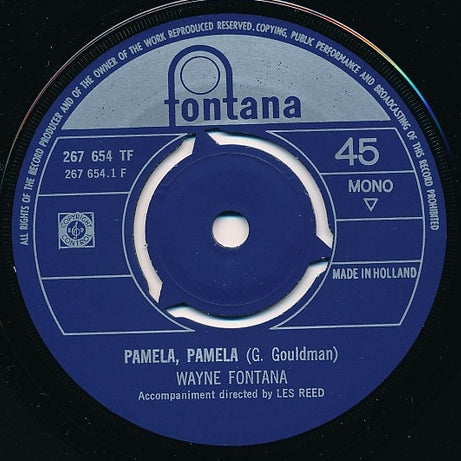 Wayne Fontana : Pamela, Pamela (7", Single, Mono)