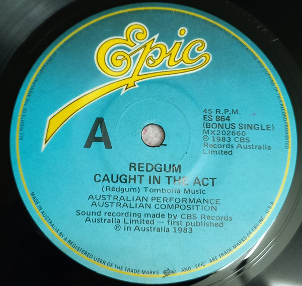 Redgum : Caught In The Act (7", Single)