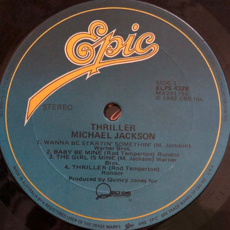 Michael Jackson : Thriller (LP, Album, Gat)