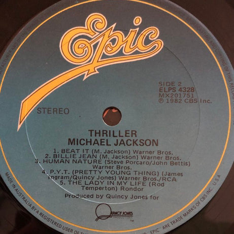 Michael Jackson : Thriller (LP, Album, Gat)