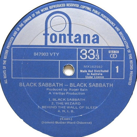 Black Sabbath : Black Sabbath (LP, Album, Club)
