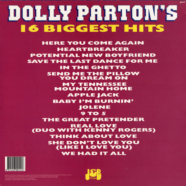 Dolly Parton : Dolly Parton's 16 Biggest Hits (LP, Comp)