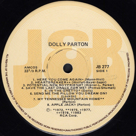 Dolly Parton : Dolly Parton's 16 Biggest Hits (LP, Comp)