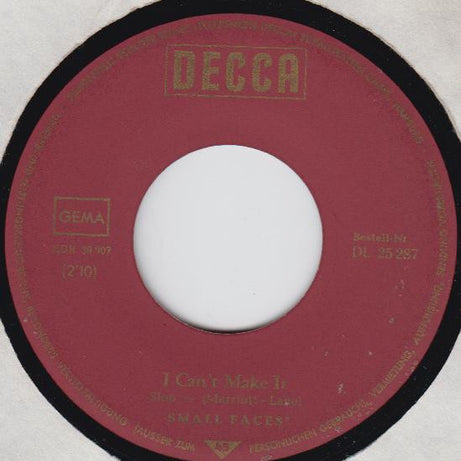 Small Faces : I Can't Make It (7", Single)