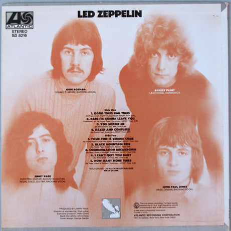 Led Zeppelin : Led Zeppelin (LP, Album, PR )