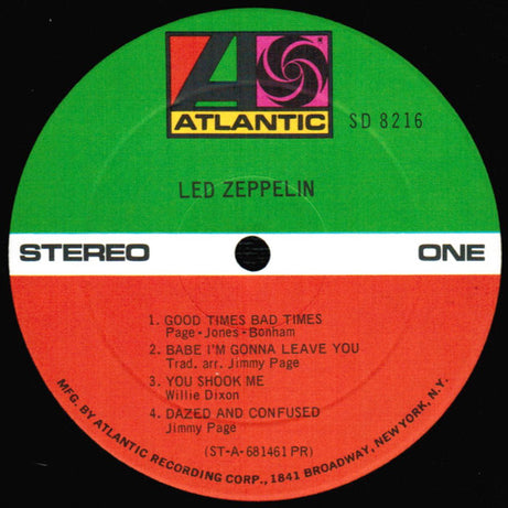 Led Zeppelin : Led Zeppelin (LP, Album, PR )