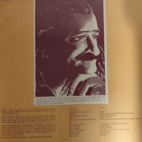 Robert Tomaro With The Meher Players Of Chicago : Wisemen A Circus Of The Self With Songs (LP, Album)
