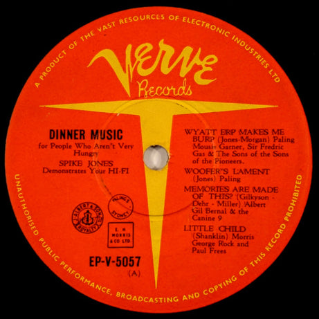 Spike Jones : Dinner Music For People Who Aren't Very Hungry: Spike Jones Demonstrates Your Hi-Fi (Part 2) (7", EP)
