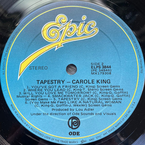 Carole King : Tapestry (LP, Album, Tex)