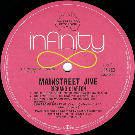Richard Clapton : Mainstreet Jive (LP, Album)