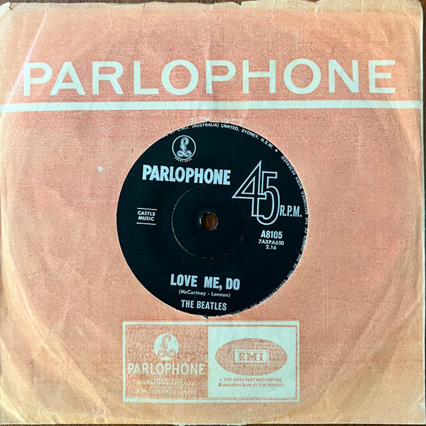 The Beatles : Love Me, Do (7", Single, Mono)