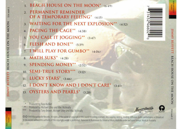 Jimmy Buffett : Beach House On The Moon (CD, Album, Enh)