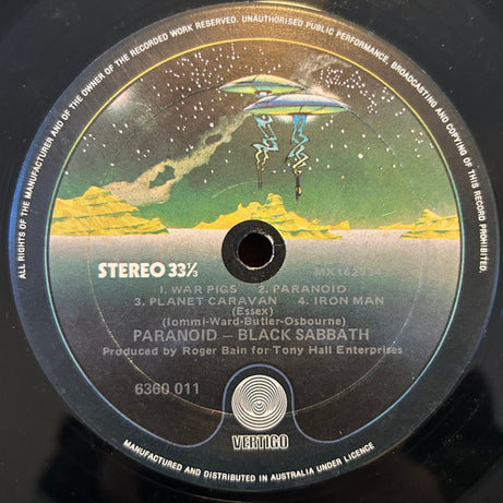 Black Sabbath : Paranoid (LP, Album, RE, Gat)