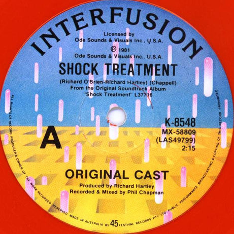 Shock Treatment Cast : Shock Treatment (7", Single, Ltd, Red)