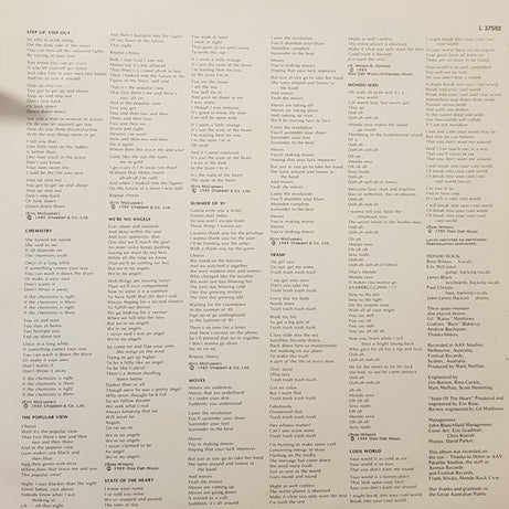 Mondo Rock : Mondo Rock Chemistry (LP, Album)