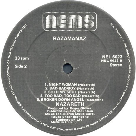 Nazareth (2) : Razamanaz (LP, Album, RE)