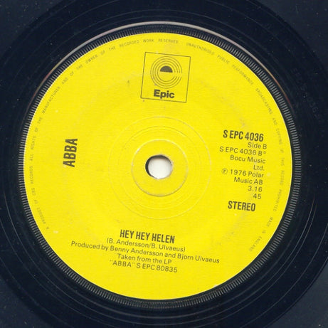 ABBA : Fernando (7", Single, Yel)