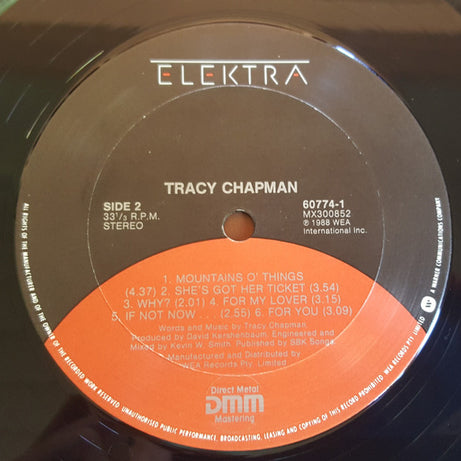 Tracy Chapman : Tracy Chapman (LP, Album)