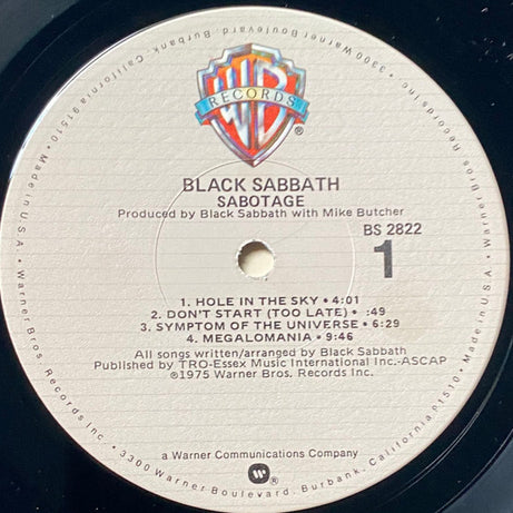Black Sabbath : Sabotage (LP, Album, RP, Spe)