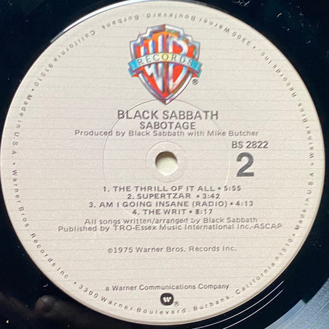 Black Sabbath : Sabotage (LP, Album, RP, Spe)