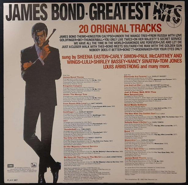 Various : James Bond Greatest Hits (LP, Comp)