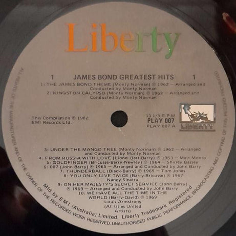 Various : James Bond Greatest Hits (LP, Comp)