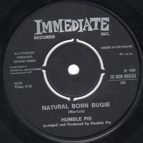 Humble Pie : Natural Born Bugie / Wrist Job (7", Single)