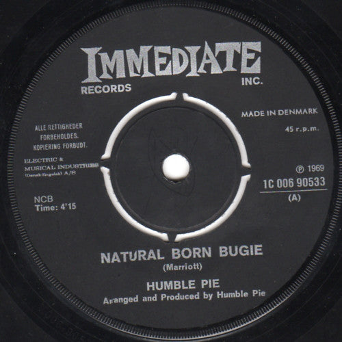 Humble Pie : Natural Born Bugie / Wrist Job (7", Single)