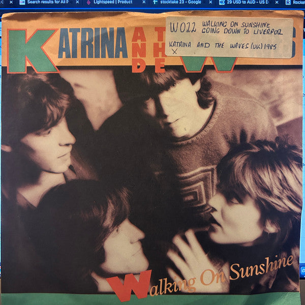 Katrina And The Waves : Walking On Sunshine (7", Promo, Pic)