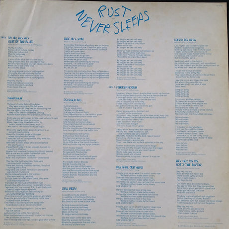 Neil Young & Crazy Horse : Rust Never Sleeps (LP, Album)