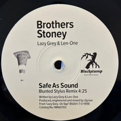Brothers Stoney, Blunted Stylus : Safe As Sound (7", Ltd, Bla)
