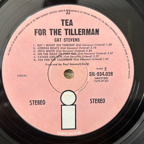 Cat Stevens : Tea For The Tillerman (LP, Album)