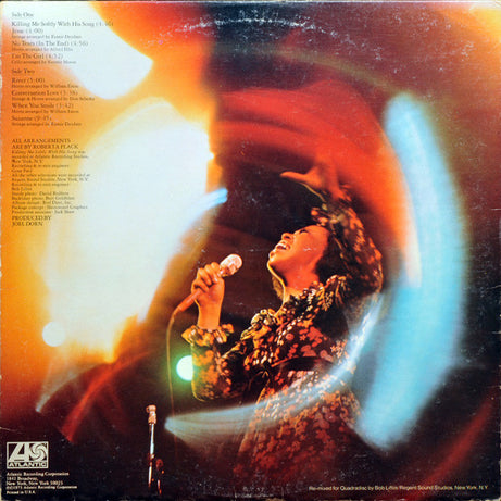 Roberta Flack : Killing Me Softly (LP, Album, Quad, SP )