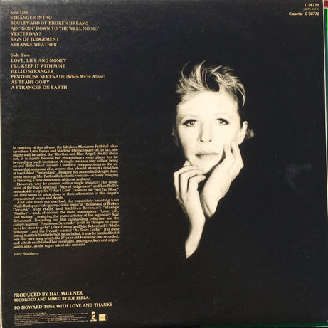 Marianne Faithfull : Strange Weather (LP, Album, Gat)