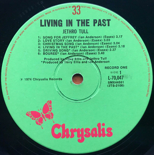 Jethro Tull : Living In The Past (2xLP, Comp, RE, Gat)
