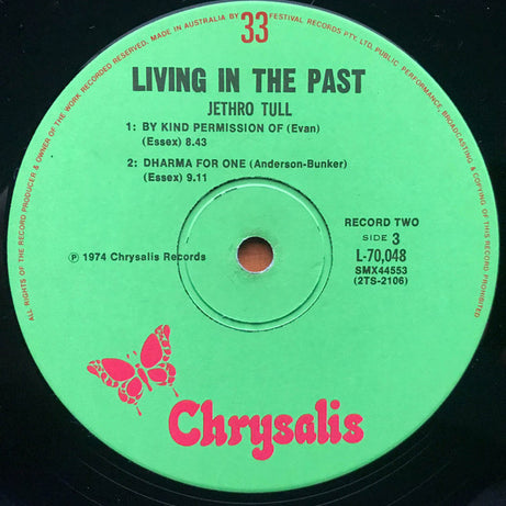Jethro Tull : Living In The Past (2xLP, Comp, RE, Gat)